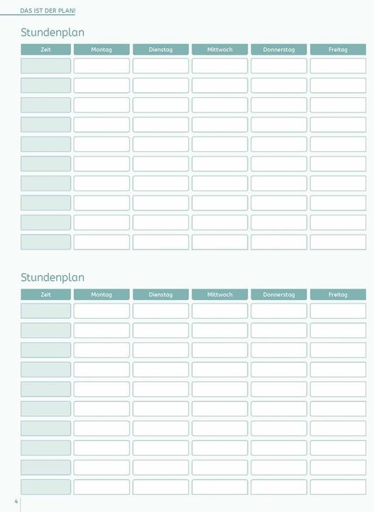Actual product image My teacher planner (A4, 1 week / 2 pages)