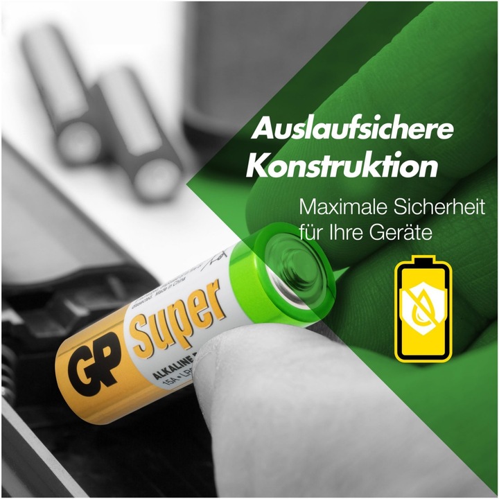 Produktbild GP Batteries Batterie AAA Micro Alkaline Super, 12 Stück, AA Mignon, 32 Stück (12 Stk., AAA, AA)