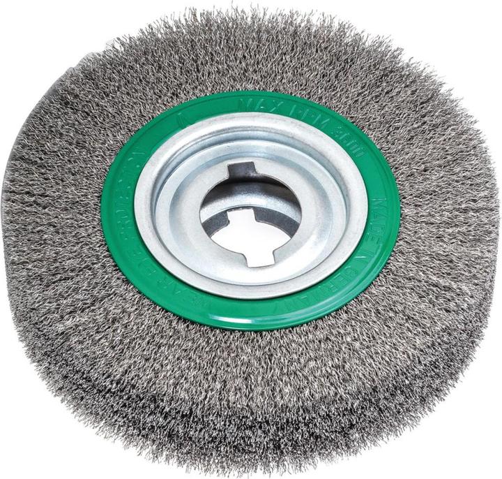 Lessmann Ronde borstel Ø 250 mm Draaddikte 0.35 mm VA 60 mm 3600 min-¹