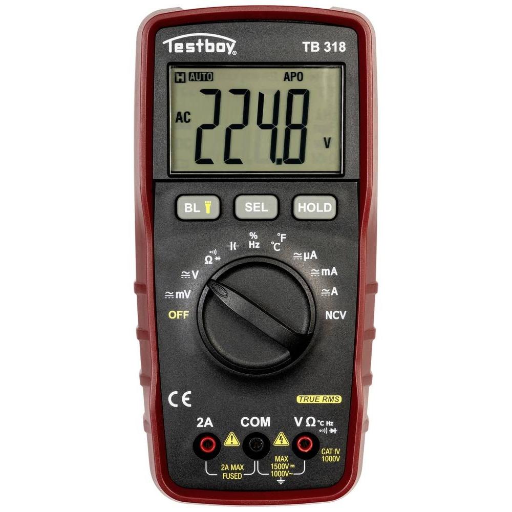 Testboy, Multimeter, TB 318 Hand-Multimeter digital CAT IV 1000 V (CAT IV)