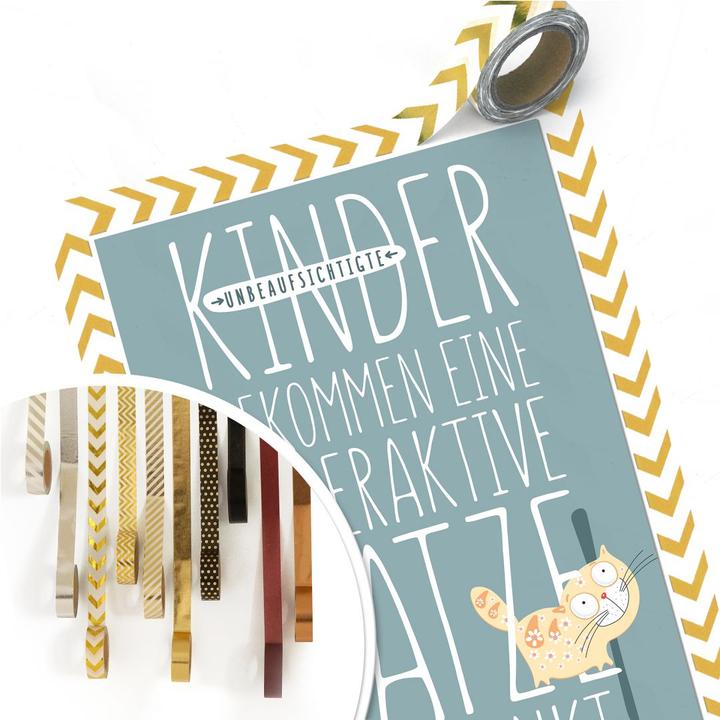 Image du produit Trenddeko Des enfants non surveillés se voient offrir un chat hyperactif. (30 x 45 cm)