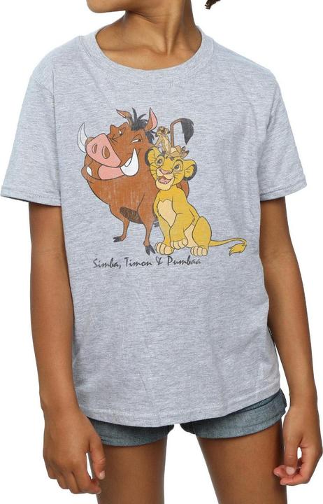 Produktbild Disney The Lion King Classic Simba Timon And Pumbaa TShirt Mädchen (116)