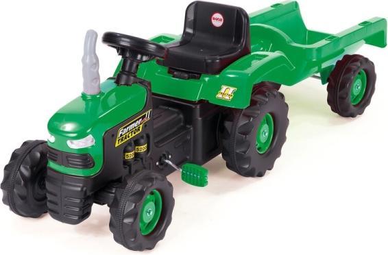 Image du produit Siva Tracteur à pédales pour enfants avec remorque Farmer Tractor