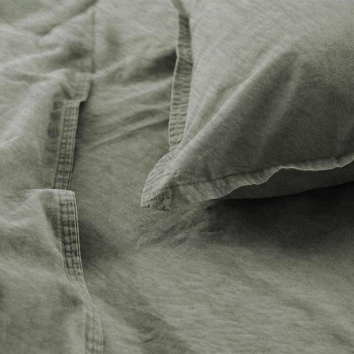 Image du produit H.G. Hahn-Haustextilien Hahn Flanell Bettwäsche Stone-Washed (Set de linge de lit, 135x200 cm + 80x80 cm)