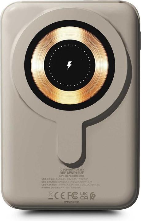 Actual product image Urban Factory WIFI MAGNEE POWERBANK 10.000MAH GREY (10000 mAh)