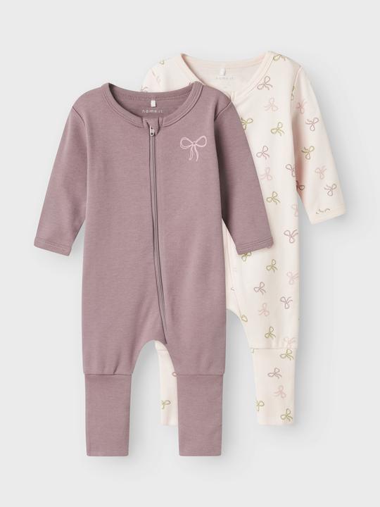 Produktbild Name it Nbfnightsuit 2p Zip Ff Pink Bow Noos (92)