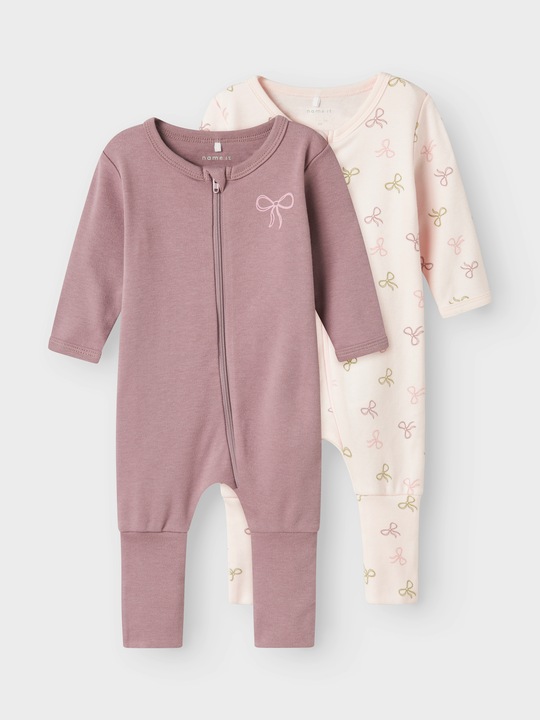Image du produit Name it Nbfnightsuit 2p Zip Ff Pink Bow Noos (68)