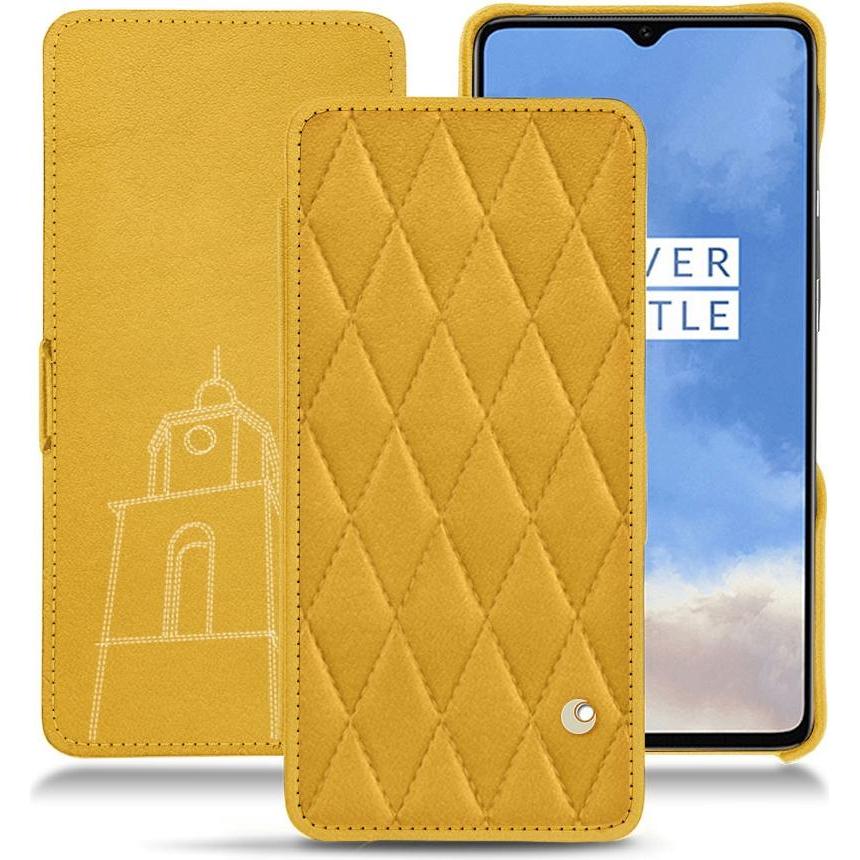 Thumbnail - Noreve Lederschutzhülle horizontal (OnePlus 7T), Smartphone Hülle, Orange
