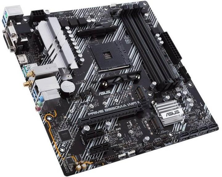 Productafbeelding ASUS MB PRIME -A WI-FI II AMD,AM4,DDR4,mATX (AM4, AMD B550, mATX)