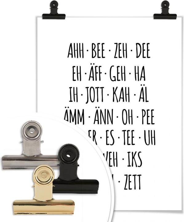 Actual product image Trenddeko The slightly different alphabet (30 x 40 cm)