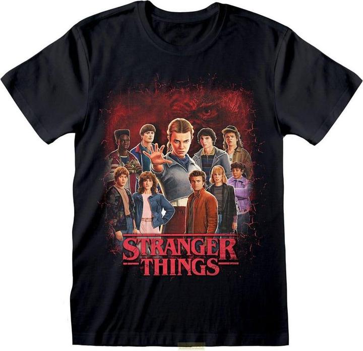 Actual product image Heroes Inc Stranger Things T-Shirt Group of all Characters Grösse M (M)