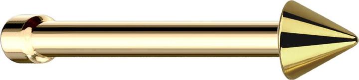 Image du produit Star Piercing Nasenstecker gerade vergoldet mit Cone (Acier chirurgical 316L, sans laiton)