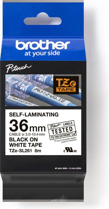 Actual product image Brother TZE-SL261 (3.60 cm, Black)