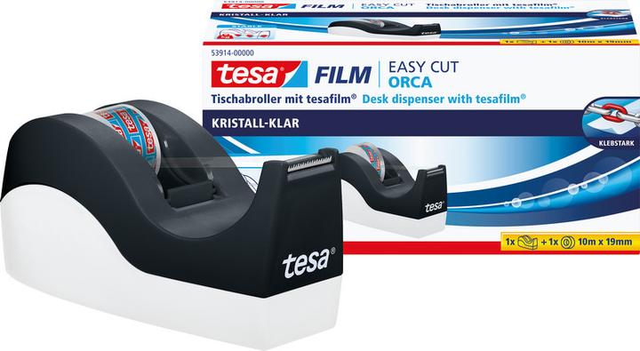 Produktbild tesa EASY CUT ORCA Tischabroller, sauberer Schnitt