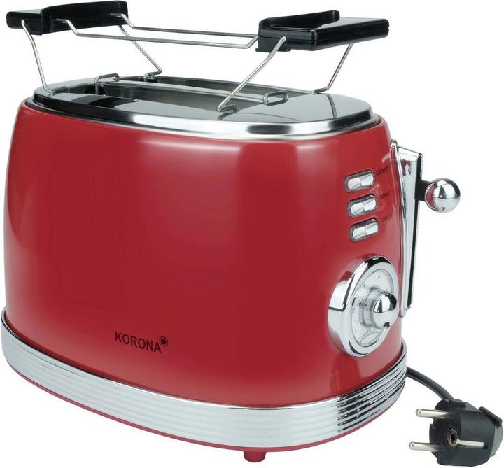 Actual product image Korona 2 slice toaster retro red 21668