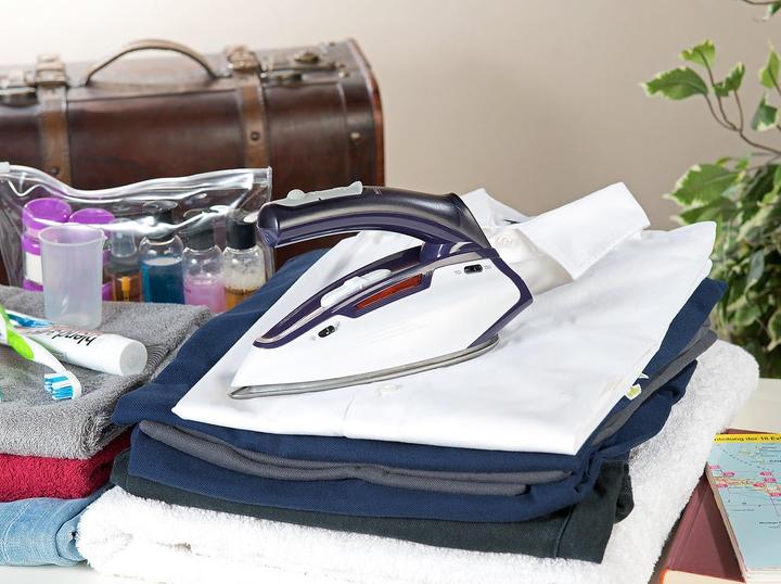 Immagine prodotto Sichler Ferro da stiro a vapore da viaggio 2in1 con manico pieghevole (1150 W, 400 g/min)