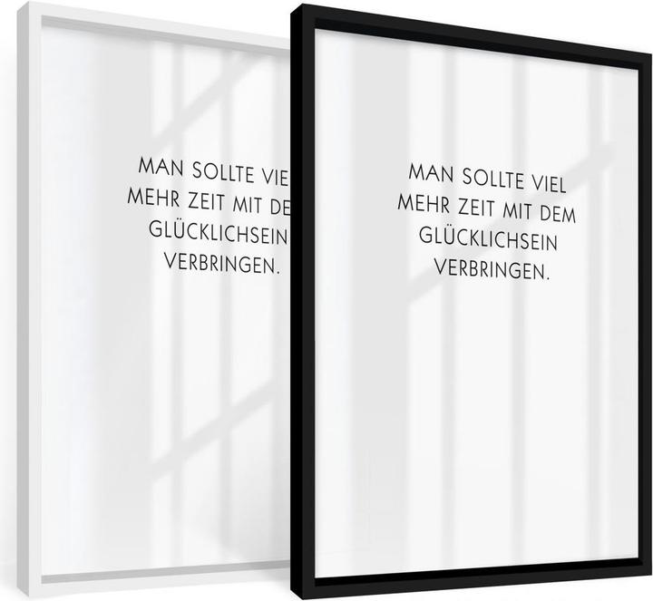 Image du produit Trenddeko Tu devrais passer plus de temps à être heureuse. (50 x 60 cm)
