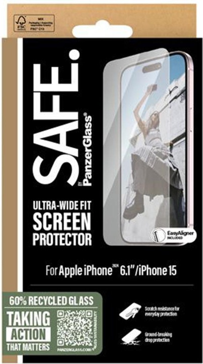 Produktbild PanzerGlass SAFE. (1 Stück, Apple iPhone 16, Apple iPhone 15)