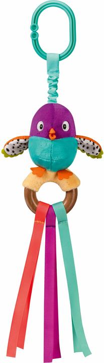 Ravensburger 4853 play+ chirping bird, wooden grasping toy, cuddly toy with chirping belly