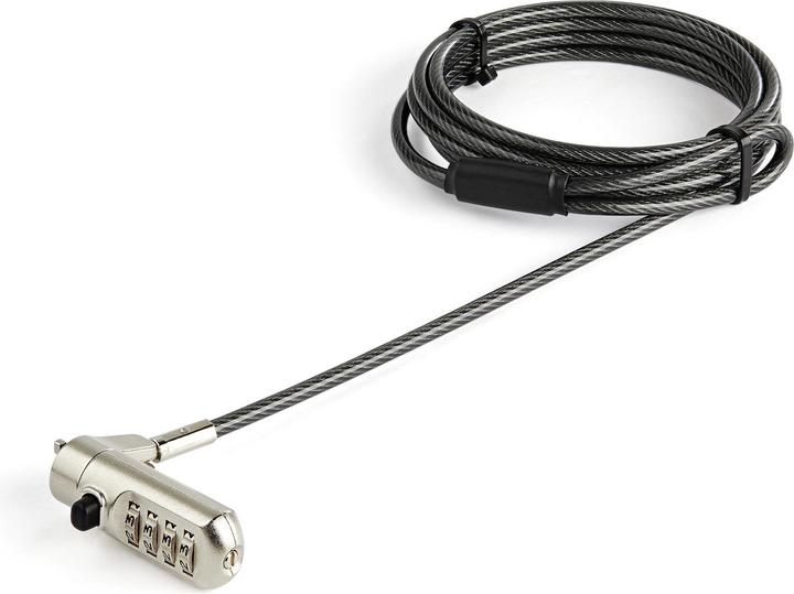 Produktbild StarTech LTLOCKNANO Laptopschloss (2m Kabel, Nano lock, individuell wählbare Kombination