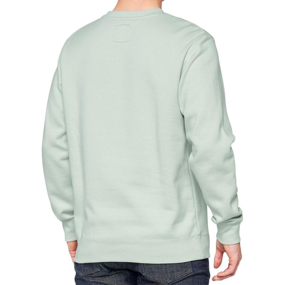Thumbnail - 100%, Herren, Pullover, Manifesto Sweatshirt pale aqua S, Weiss, Blau, (S)