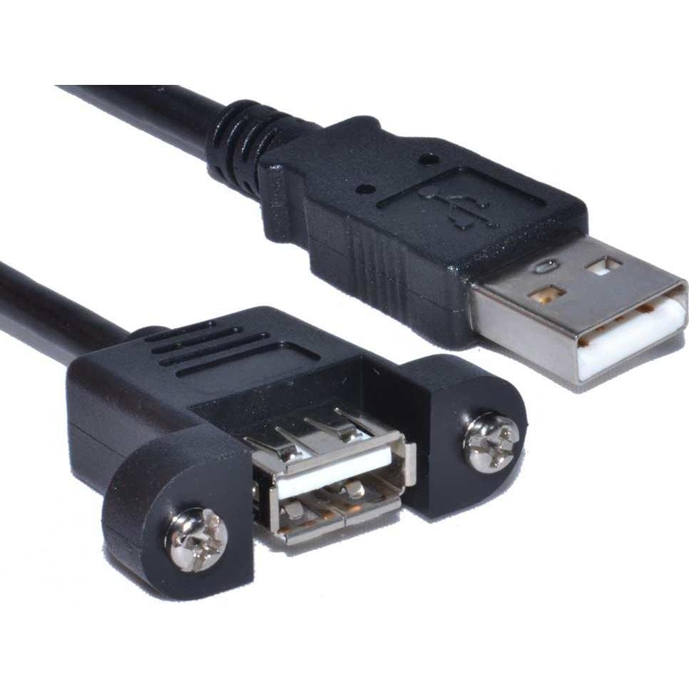 Cables Direct Cdl 5mtr Panel Mount Eu Am-F (5 m), USB Kabel