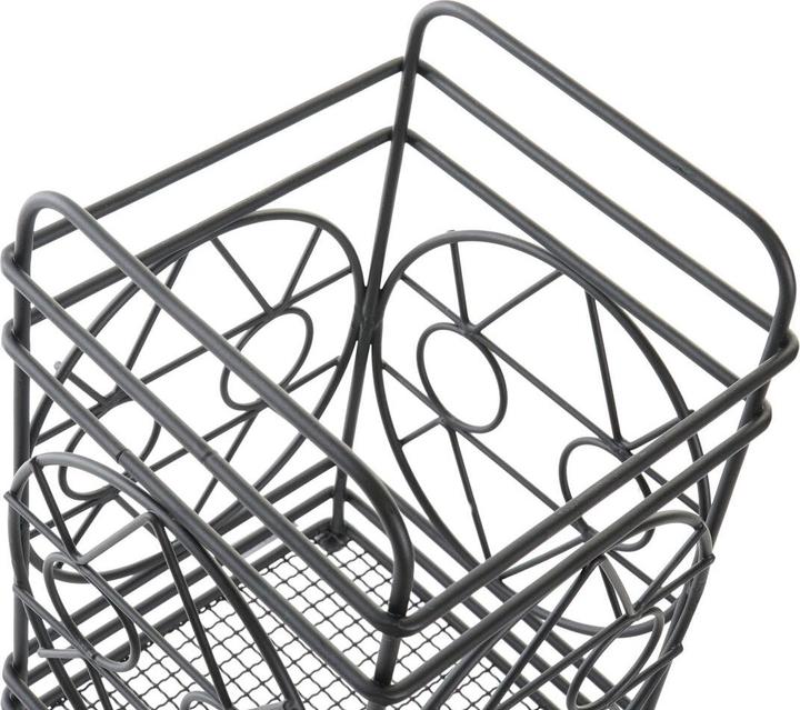 Image du produit DKD Home Decor Abtropfbehälter für Besteck Schwarz Metall Geometrisch 12 x 12 x 20 cm