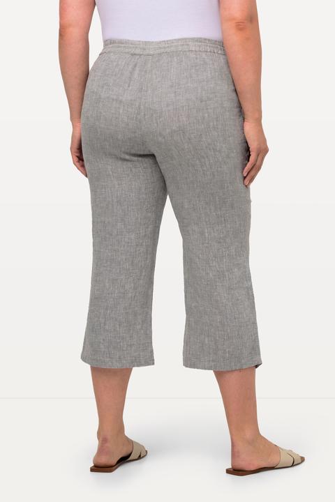 Produktbild Ulla Popken 7/8-Leinenhose, elastischer Bund, natürlich kühl (56)