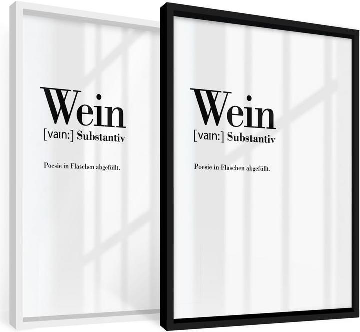 Produktbild Trenddeko Grammatik - Wein (60 x 80 cm)