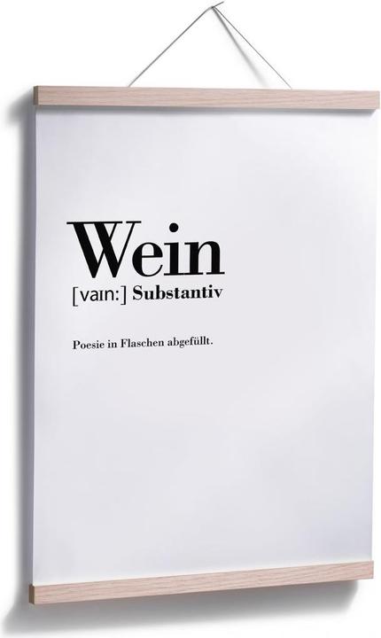 Produktbild Trenddeko Grammatik - Wein (60 x 80 cm)