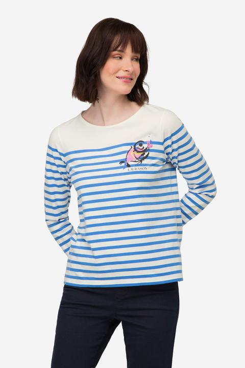 Produktbild Laurasøn T-Shirt, Ringel, Fisch Motiv, Rundhals, Langarm (XL)