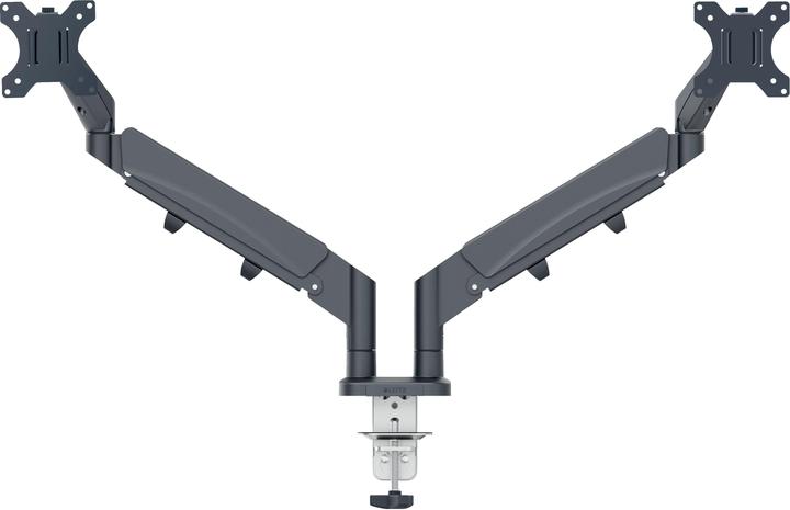 Leitz Schermsteun 2 monitoren fluweelgrijs (Tabel, 32", 9 kg)
