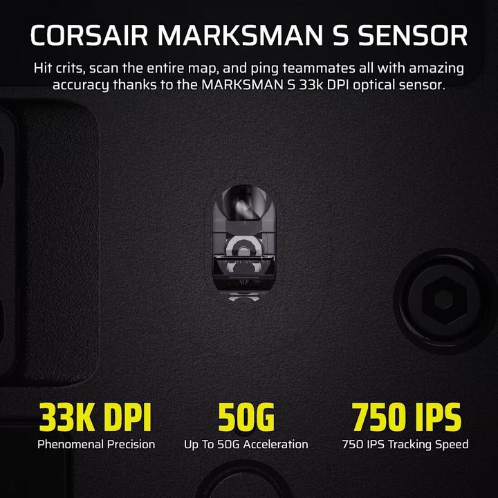 Actual product image Corsair Gaming-Maus Scimitar Elite Wireless SE, Maus Features (Wireless)