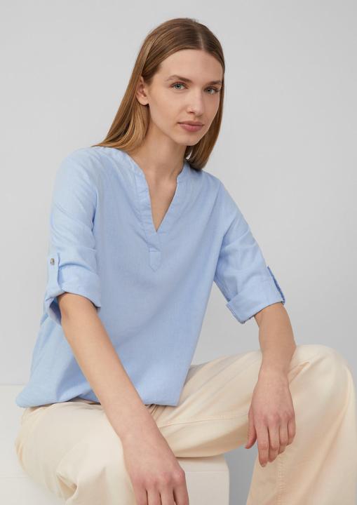 Immagine prodotto s.Oliver Bluse Leinenmix-Bluse mit Turn-up (36)