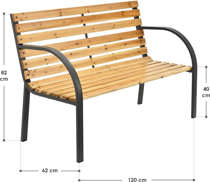 Produktbild Juskys Gartenbank