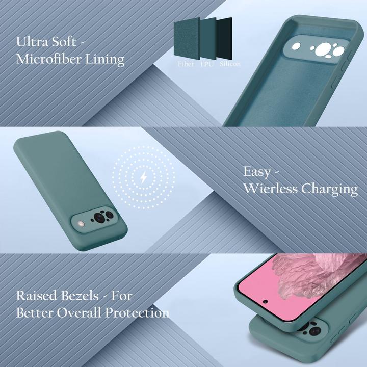 Image du produit Cadorabo Coque pour Google Pixel 9 TPU Liquid Silicone Case (Google Pixel 9)