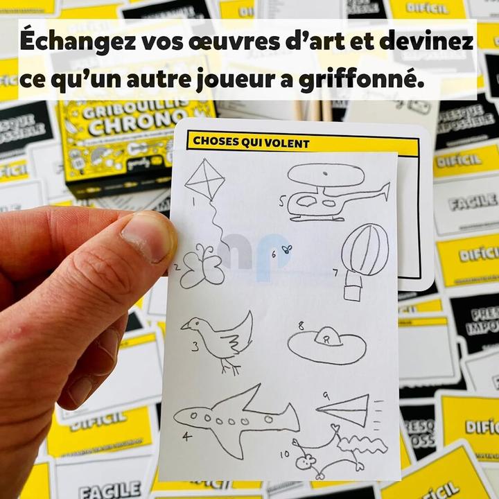 Actual product image Gamely GRIBOUILLIS CHRONO - Le jeu de dessin le plus rapide du monde (probablement) (French)