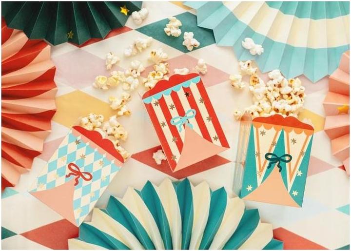 Actual product image Partydeco Zirkus Popcorn Tüten (6x)