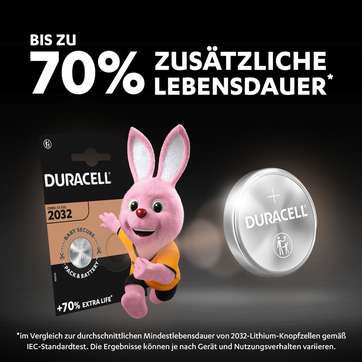 Produktbild Duracell Lithium Knopfzellen (2 Stk., CR2032, 230 mAh)
