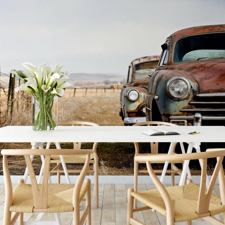 Immagine prodotto Trenddeko Vecchie auto arrugginite (192 x 260 cm)