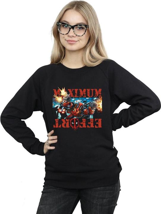 Image du produit - Sweat DEADPOOL MAXIMUM EFFORT - Femme (M)