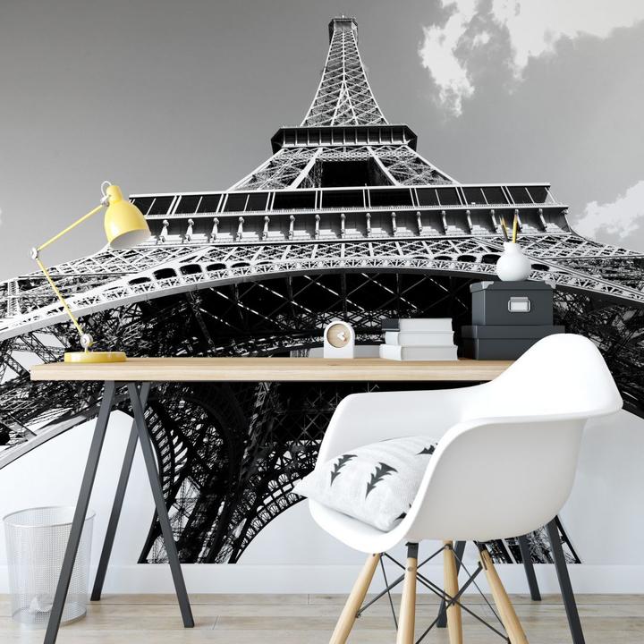 Actual product image Trenddeko Eiffel Tower perspective black and white (432 x 300 cm)