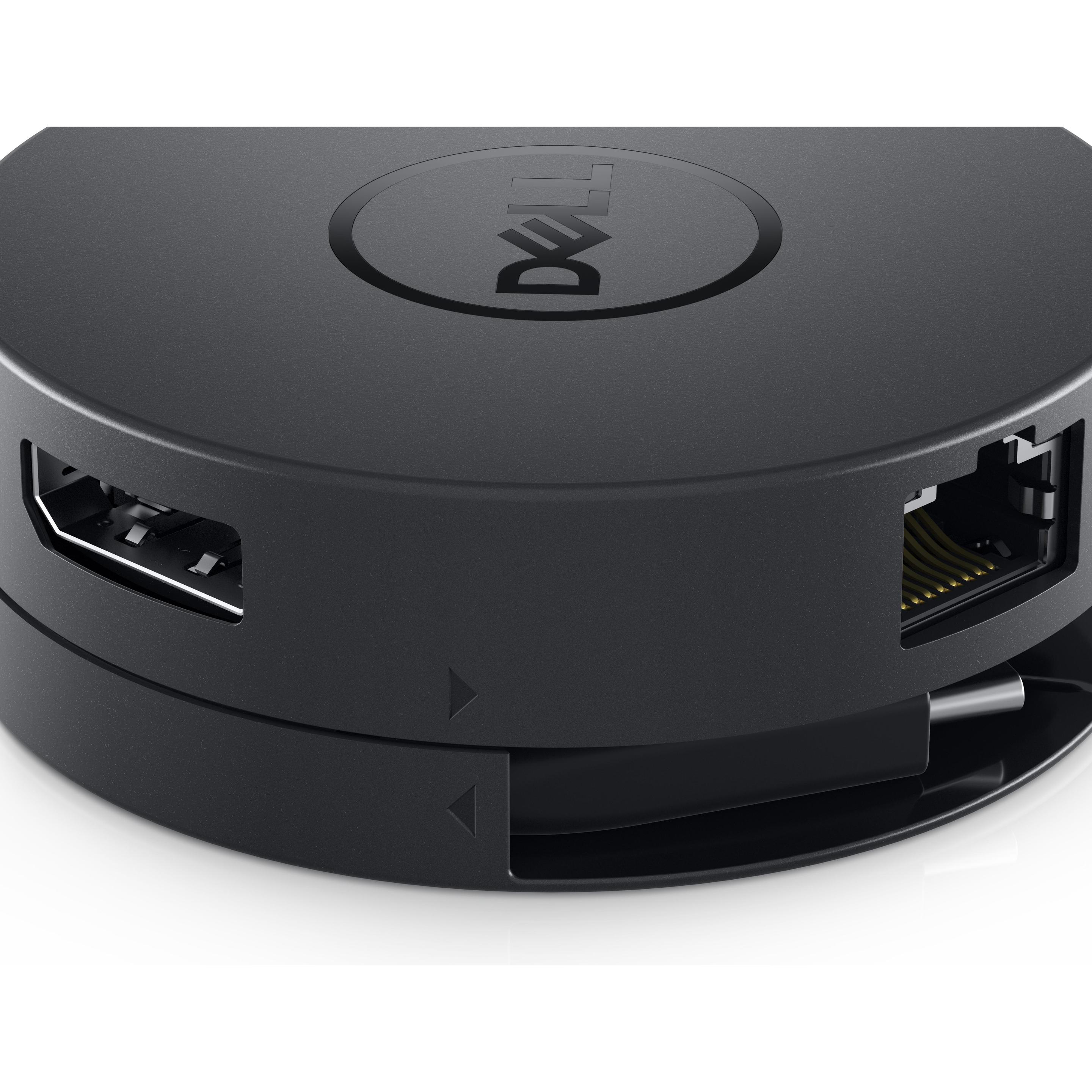 Dell Da300 (USB-C, 1 Port), Dockingstation + USB Hub, Schwarz