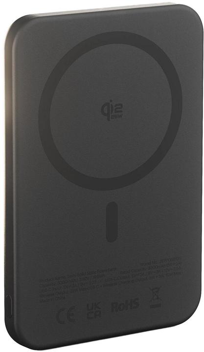 Image du produit Zens Qi2.2 mit bis zu 25W Pro 2 Semi Solid State Qi2.2 Powerbank 5000mAh black (5000 mAh, 25 W, 19 Wh)