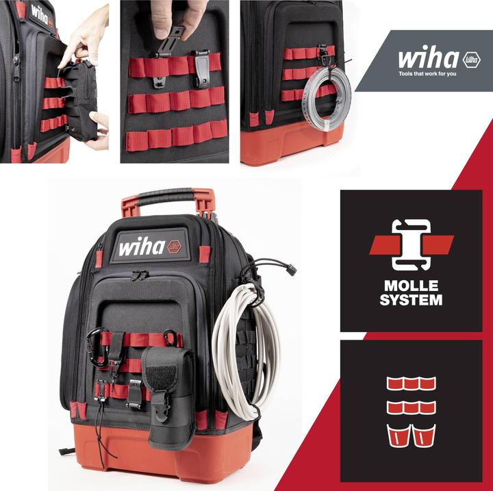 Immagine prodotto Wiha Zaino porta attrezzi elettrico (27 pezzi)