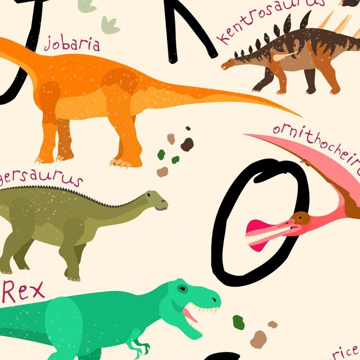 Produktbild Trenddeko Dinosaurier Alphabet (60 x 80 cm)