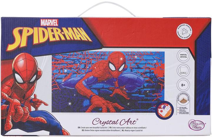 Actual product image Craft Buddy Spiderman, picture 22x40cm Crystal Art canvas