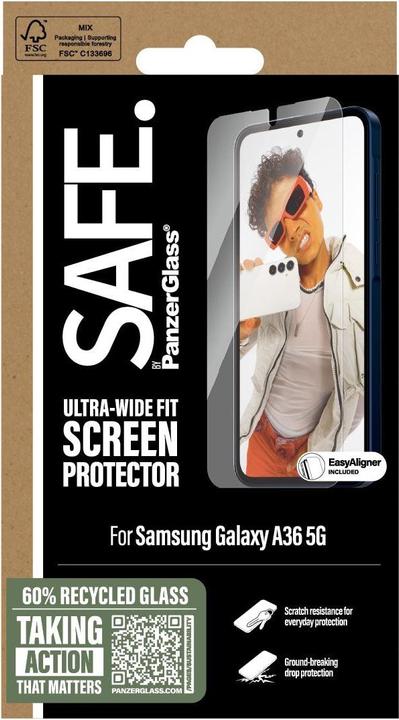 Produktbild PanzerGlass Safe By Screen (1 Stück, Samsung Galaxy A36)