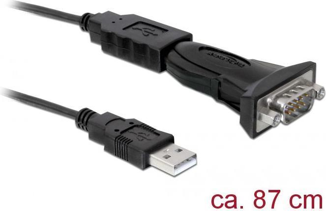 Produktbild Delock USB 2.0 zu Seriell Adapter (USB 2.0, 16 cm)