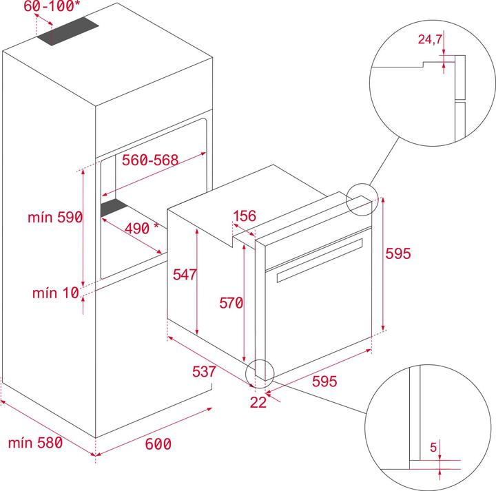 Actual product image Teka HCB 6525